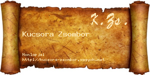 Kucsora Zsombor névjegykártya